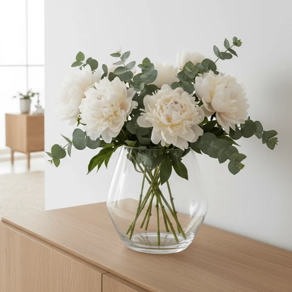 Arja glassvase klar rund 23 x 23 cm