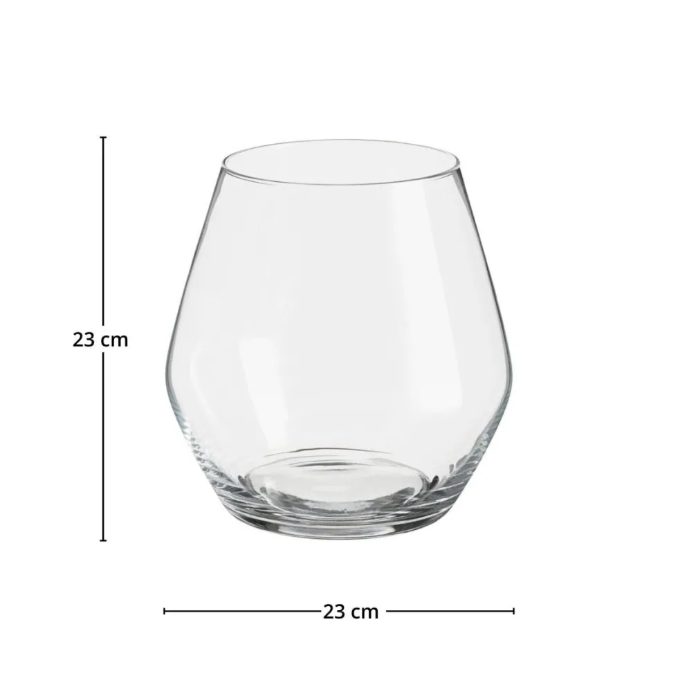 Arja glassvase klar rund 23 x 23 cm