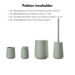Baderomssett Nova matcha green 4 deler