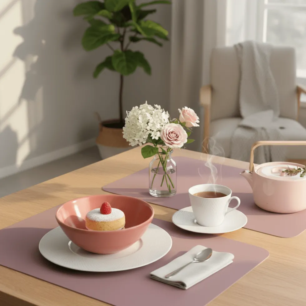 Bordbrikke rose 45 x 30 cm