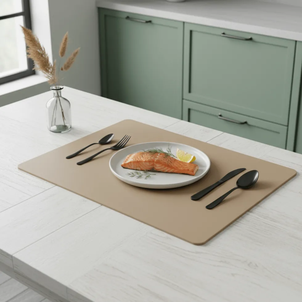 Bordbrikke taupe 45 x 30 cm
