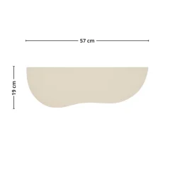 Botta vegghylle beige 57 x 19 x 2,5 cm