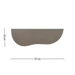 Botta vegghylle brun 57 x 19 x 2,5 cm