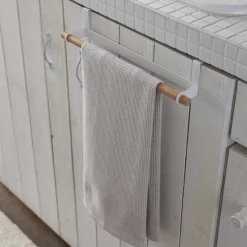 Bred håndkleholder hvit 33 x 6 cm