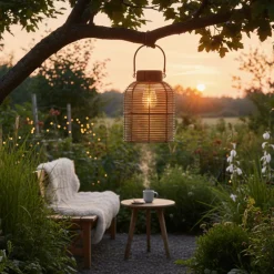 Brentford lampe, oppladbar med solcellepanel