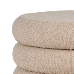 Brooklyn puff med lagring beige ø44 cm