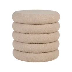 Brooklyn puff med lagring beige ø44 cm