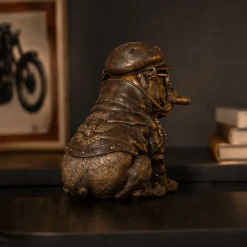 Bulldog med sigar dekorfigur
