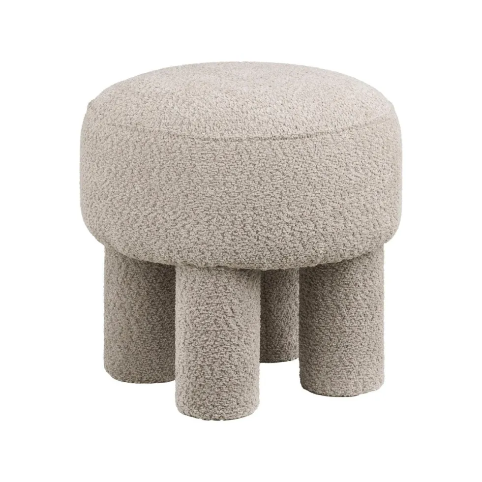 Canberra puff mørk sand ø43 cm