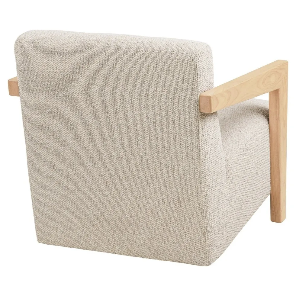 Caracas loungestol med armlener beige