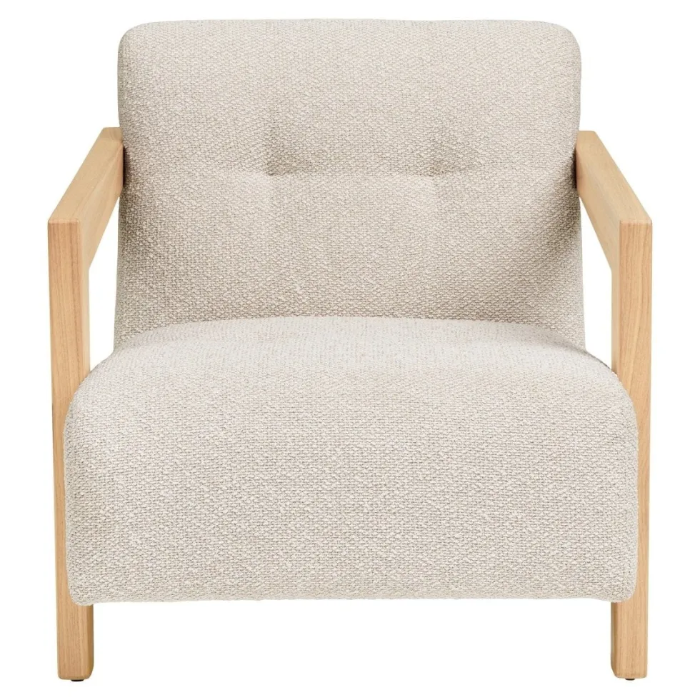 Caracas loungestol med armlener beige