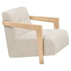 Caracas loungestol med armlener beige
