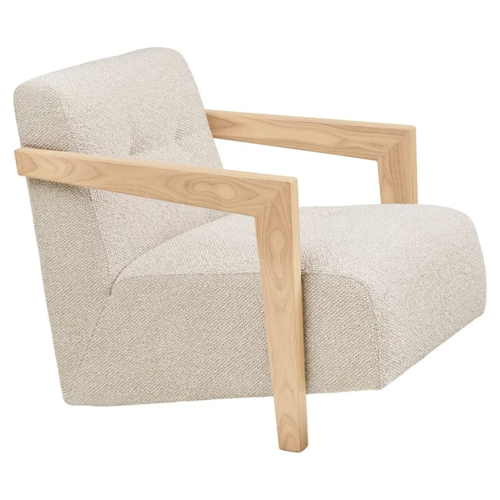 Caracas loungestol med armlener beige
