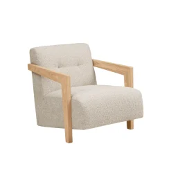 Caracas loungestol med armlener beige