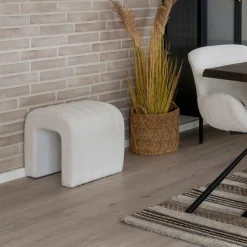 Colma puff hvit 42 x 41 x 36 cm