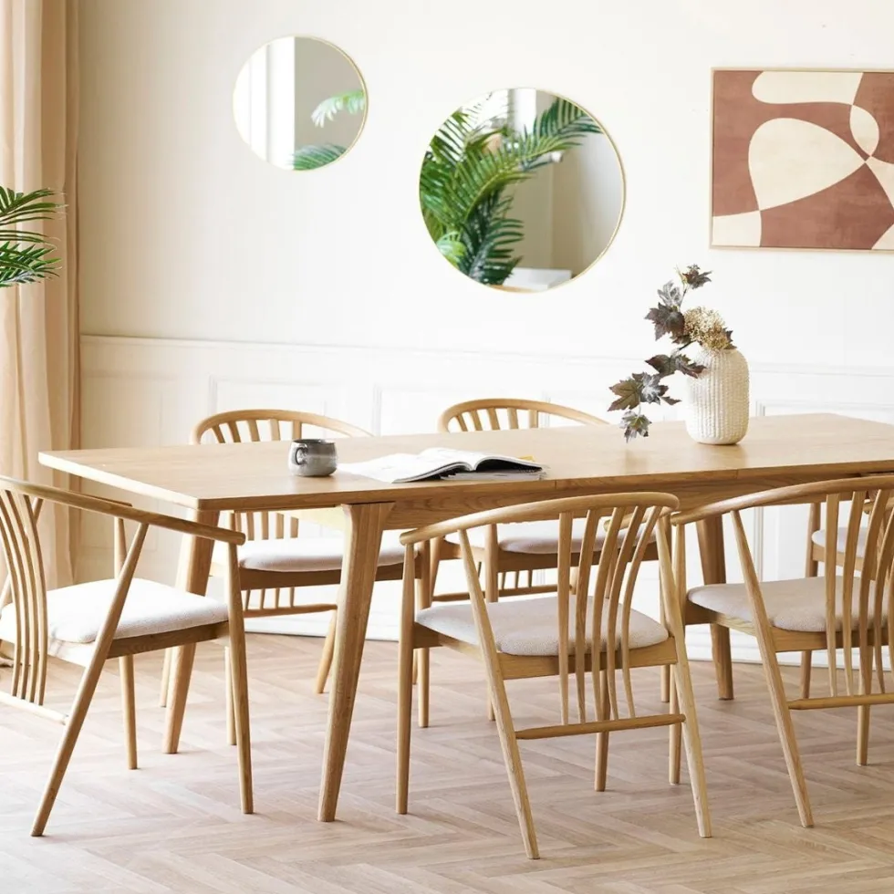 Darwin spisebord eikefiner 180–230 cm