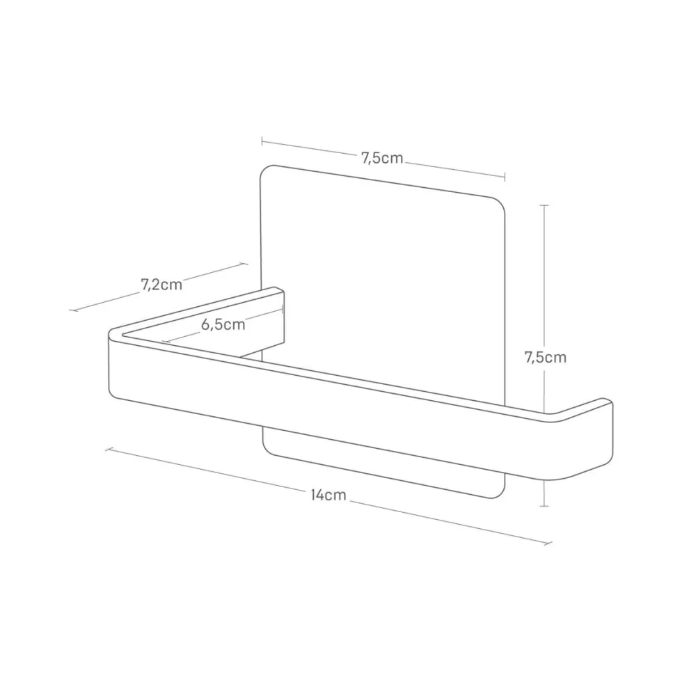 Dorullholder magnetisk sort