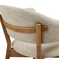 Dunkirk spisestol med armlener natur/beige