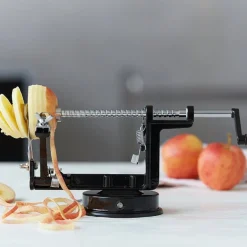 Epleskreller rustfritt stål sort