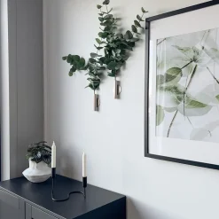Eucalyptus & Manhattan veggvase, sølv