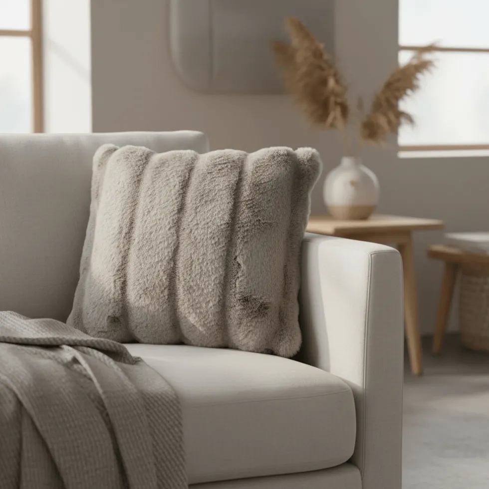 Galena pyntepute beige 45 x 45 cm