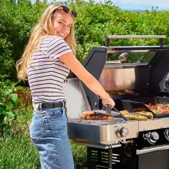 Grillsett presse + børste