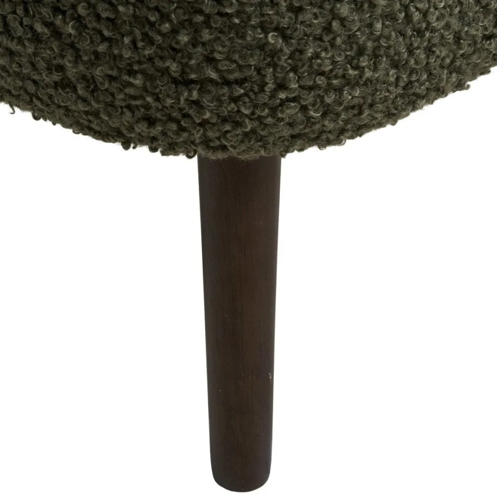 Harlow benk med oppbevaring teddy grønn 95x37x45 cm
