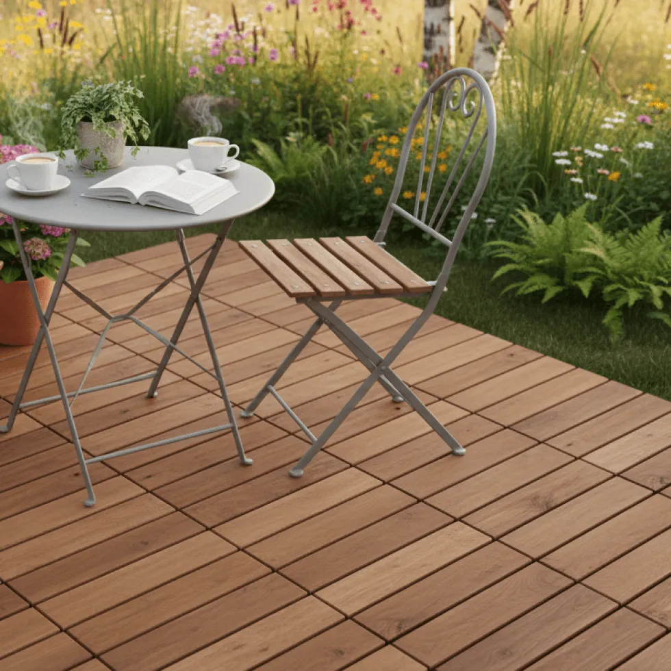 Helle Flis sett med 9 acacia 30 x 30 cm