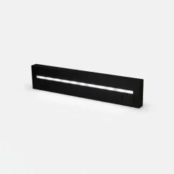 Hylle med LED-lys sort
