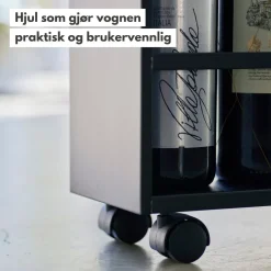 Kjøkkenvogn med håndtak sort