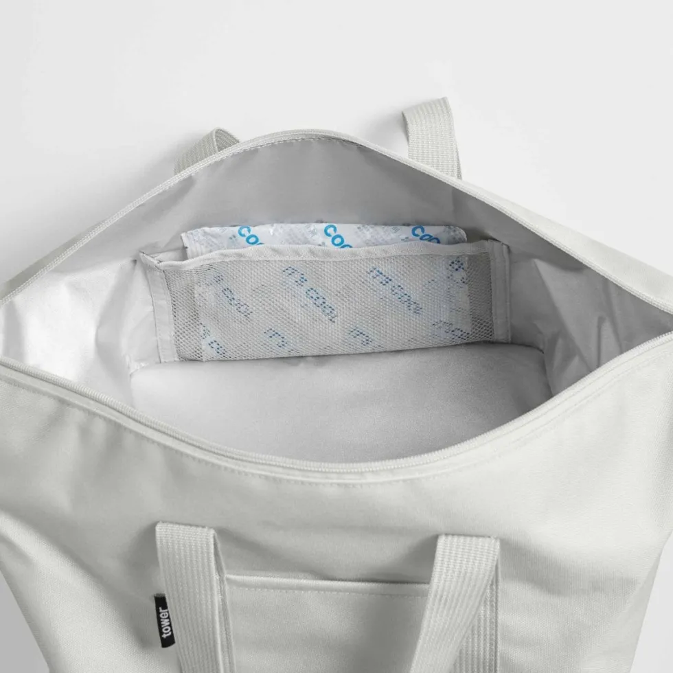 Kjølebag grå sammenleggbar 51 x 18 cm