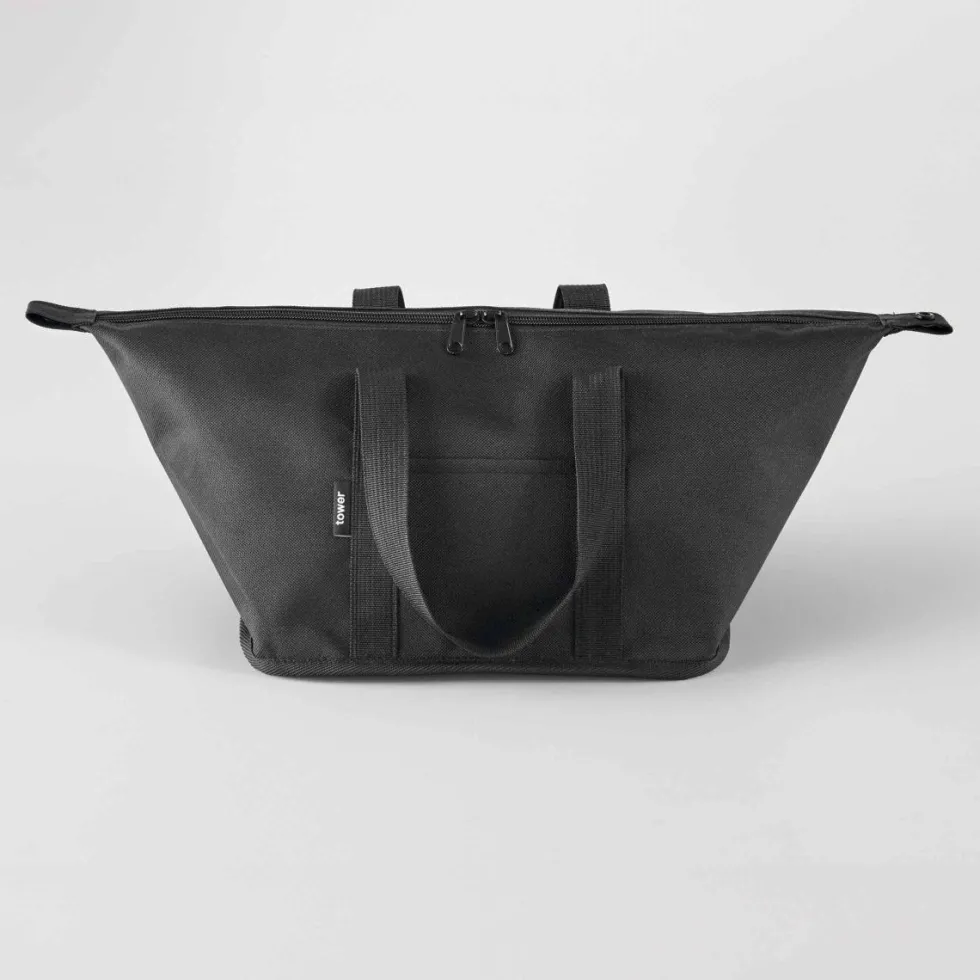 Kjølebag sort sammenleggbar 51 x 18 cm
