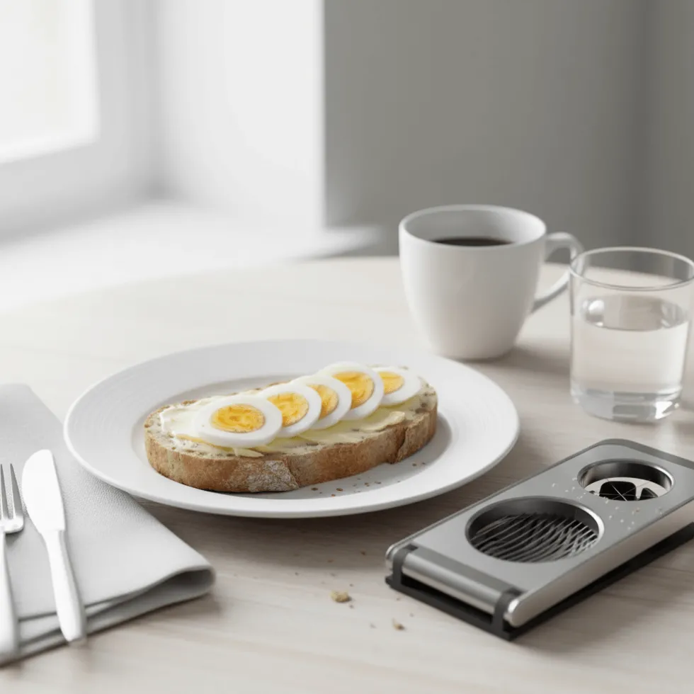 Kombi eggdeler stål Svart/Grå