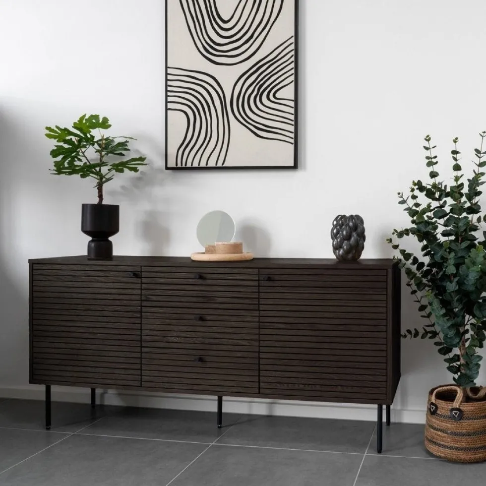 Kyoto skjenk smoked oak 150 x 40 x 74 cm