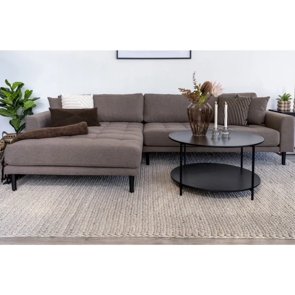 Lido Lounge sofa brun, venstrevendt