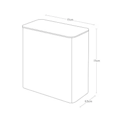 Magnetisk boks med lokk sort 17 x 17 x 9,5 cm
