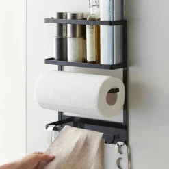 Magnetisk hylle til kjøleskap sort 34 x 24,5 cm