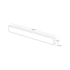 Magnetisk knivholder hvit