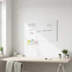 Magnetisk whiteboardfolie 4 magneter + penn 45 x 100 cm