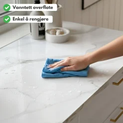 Marmor klassisk hvit kontaktplast