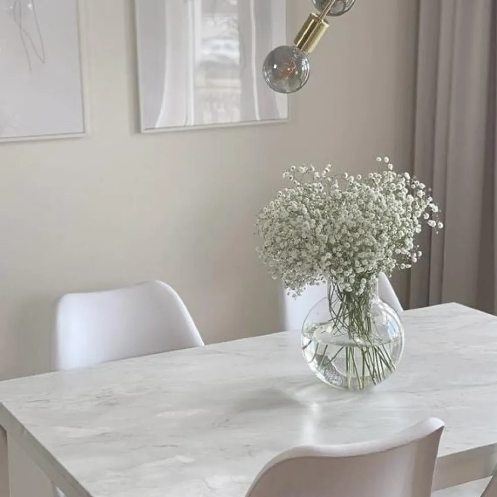 Marmor romeo hvit matt kontaktplast