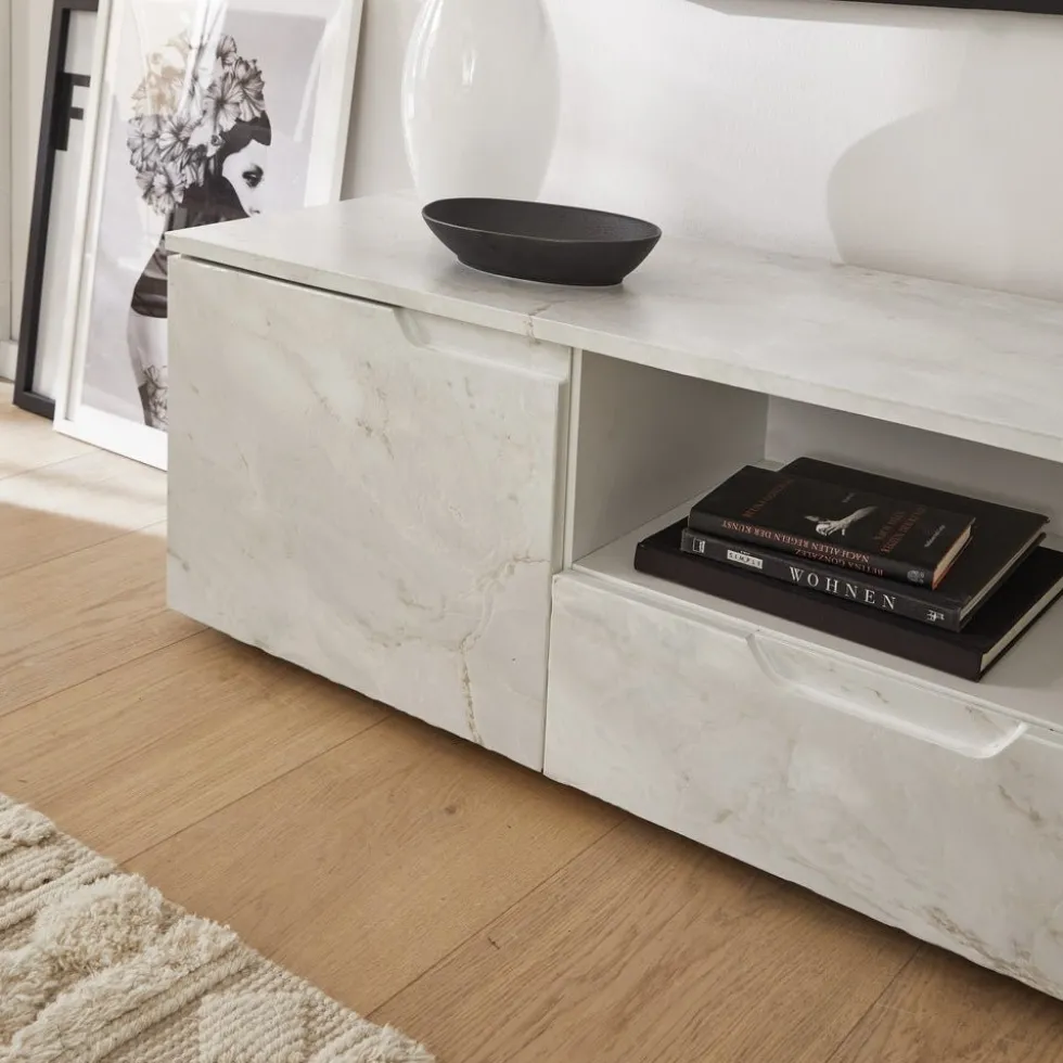 Marmor romeo hvit matt kontaktplast