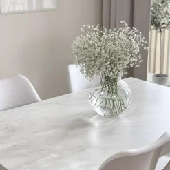 Marmor romeo hvit matt kontaktplast