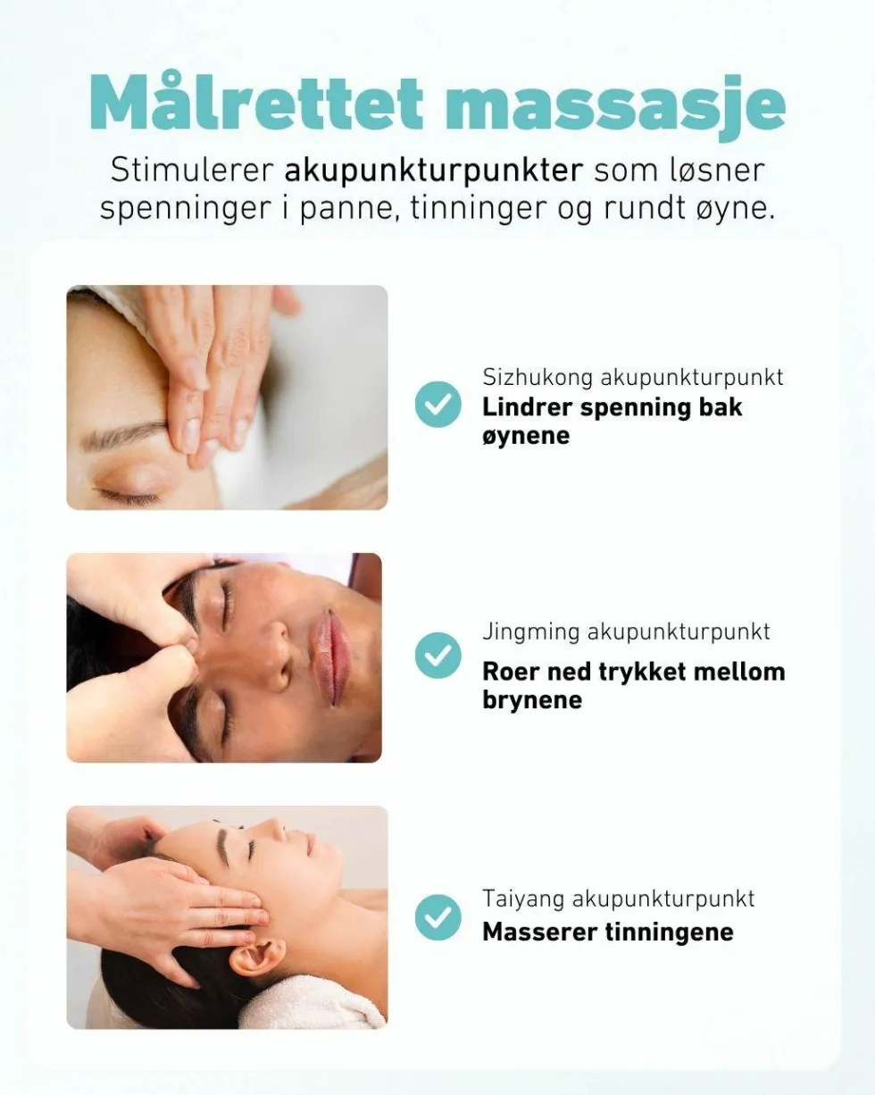 Massasjemaske for hodepine