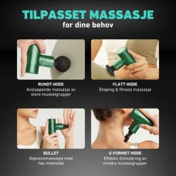 Massasjepistol F3 grønn