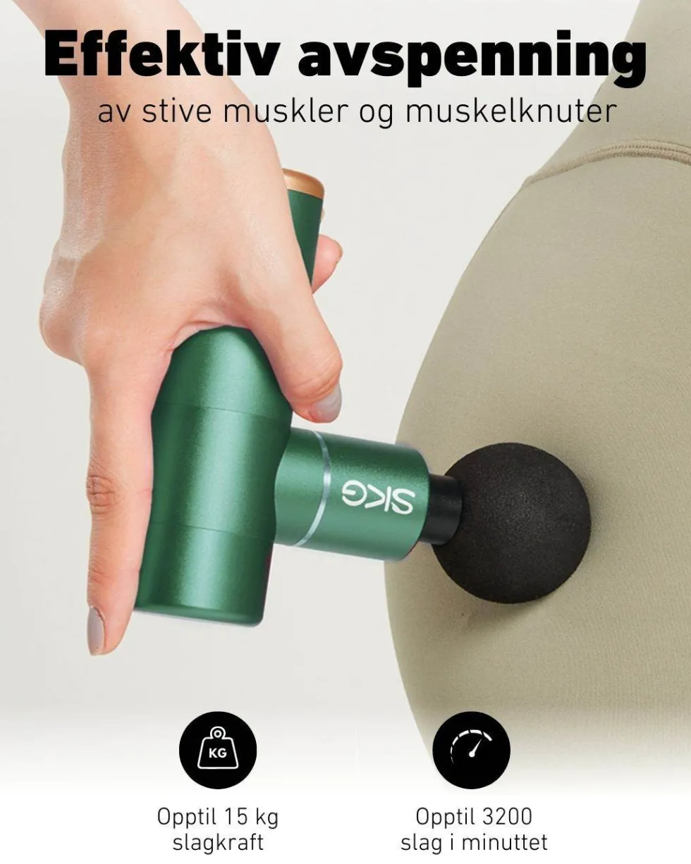 Massasjepistol F3 grønn