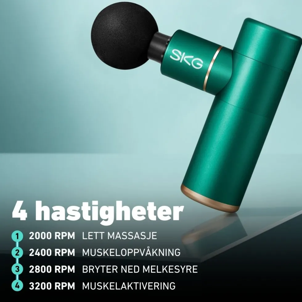 Massasjepistol F3 grønn
