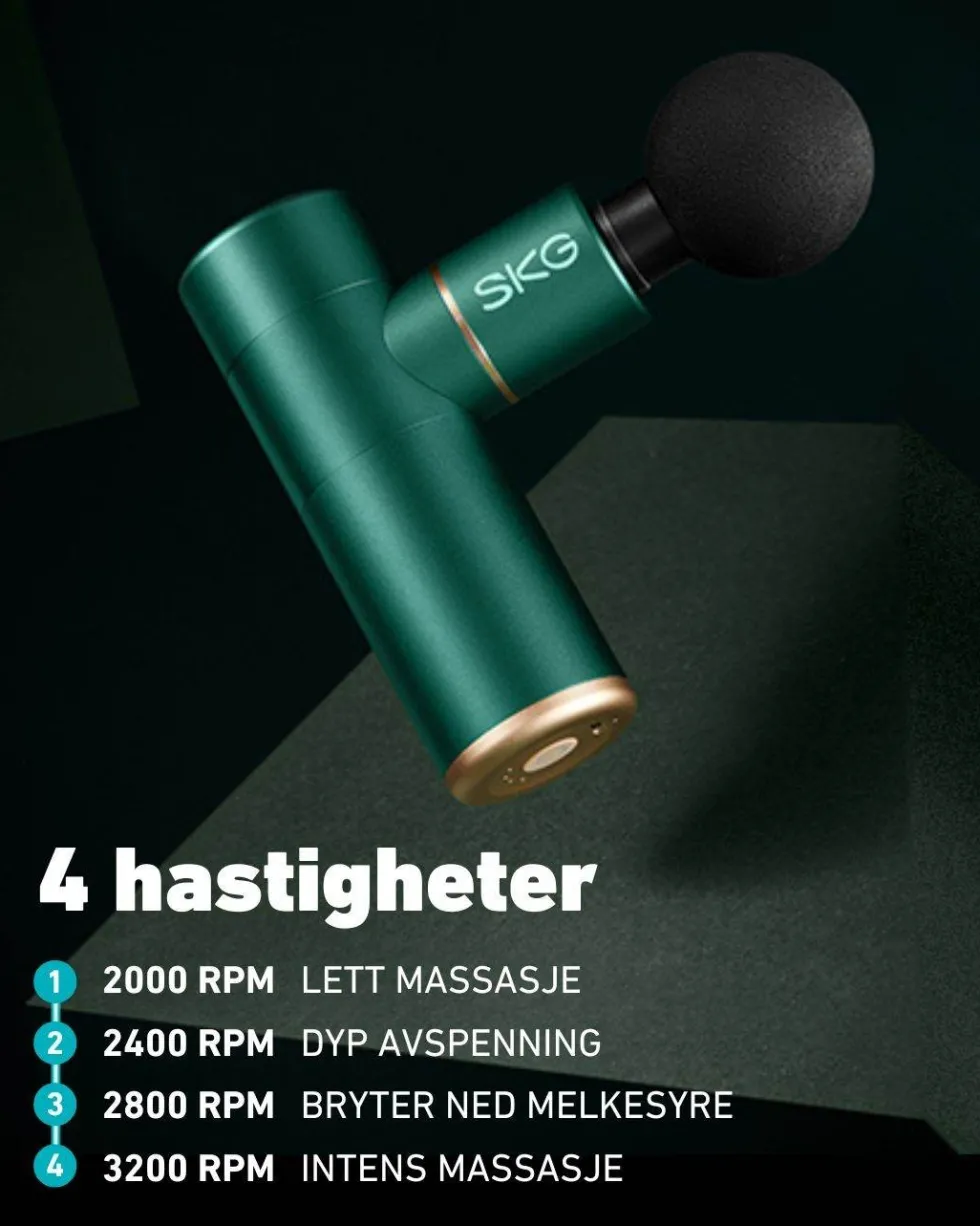 Massasjepistol F3 grønn