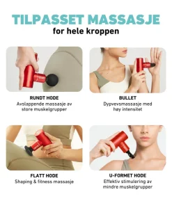 Massasjepistol F3 rød