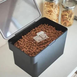 Matskål og oppbevaringsboks til dyrefor sett